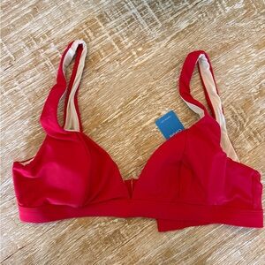 Red Women's Bikini top